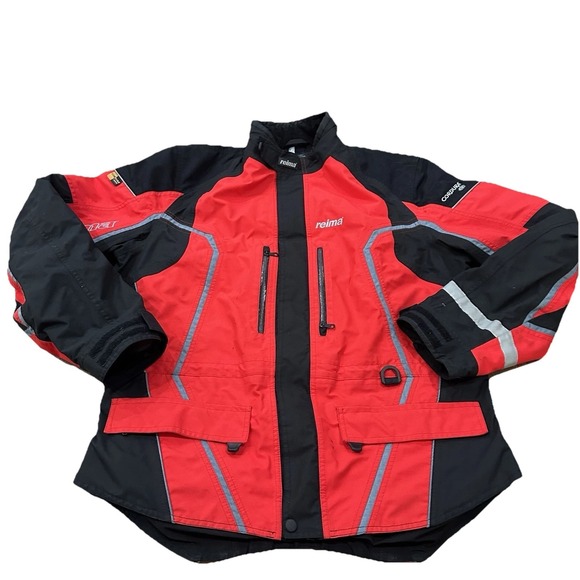 Reima Men's Gore-Tex XCR Snow/Motorcycle Jacket Hi-Vis Red/Black Size Large